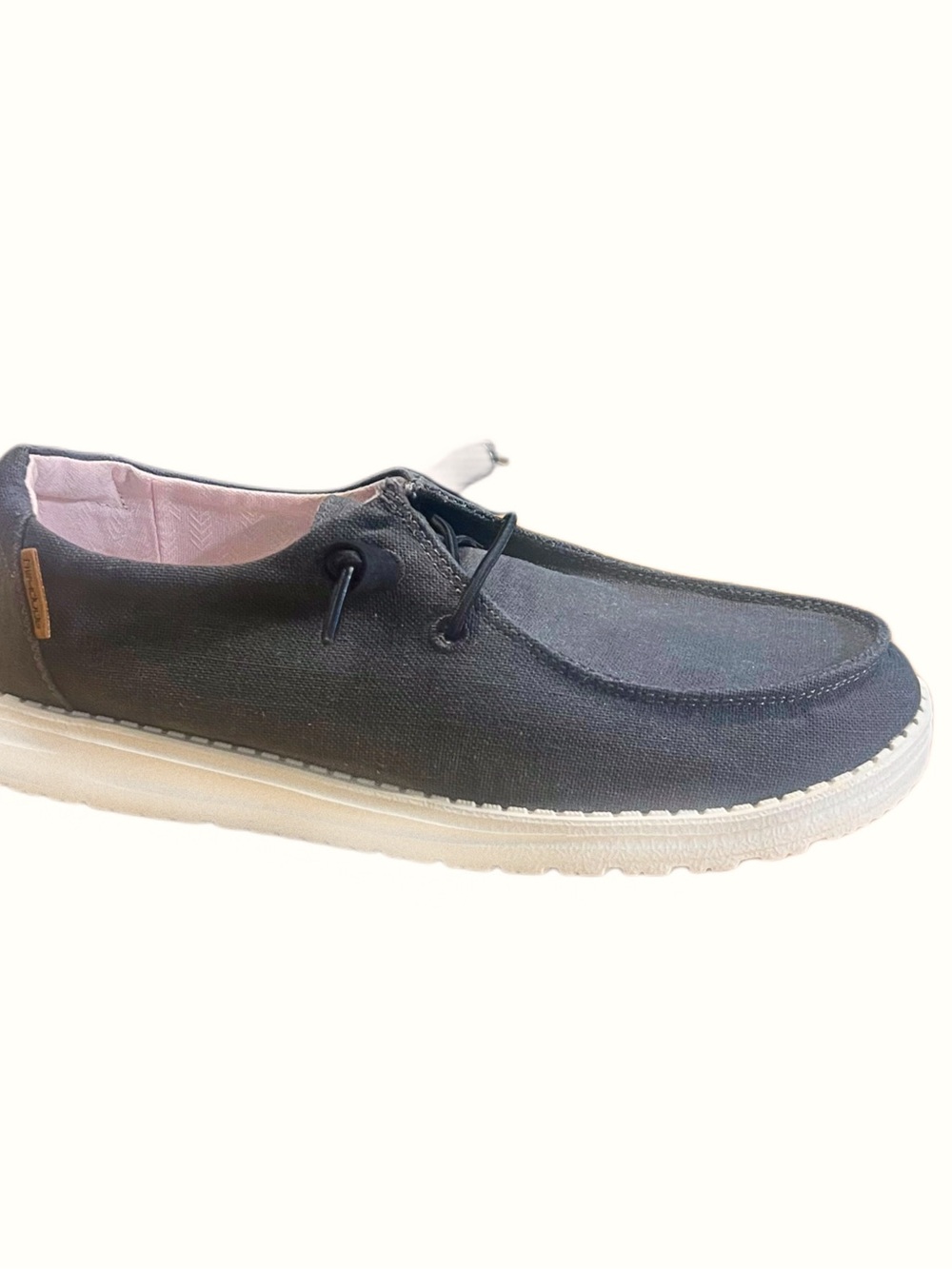 Hey Dude Women’s Gray Canvas Lace Up Shoes Sz 8